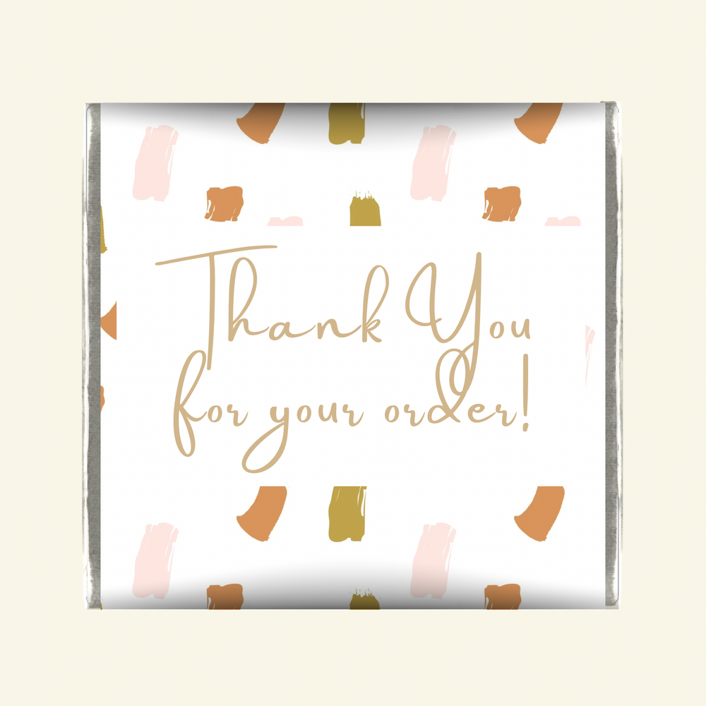 100x 6g Petite Thank you Chocolates -Speckle design