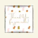 100x 6g Petite Thank you Chocolates -Speckle design