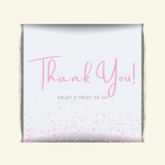 100x 6g Petite Thank you Chocolates -Sparkle design