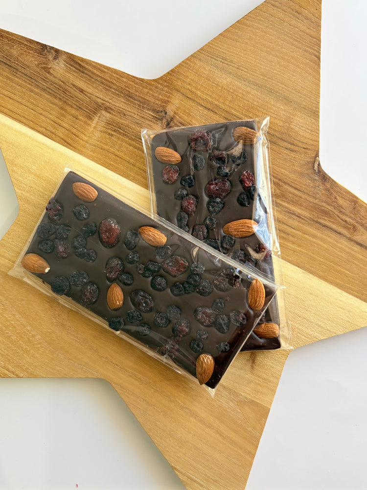Gourmet Dark Fruit and Nut Bar 100g