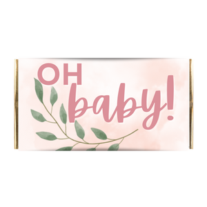 Pink Baby Shower 35g Chocolate Gift Bar