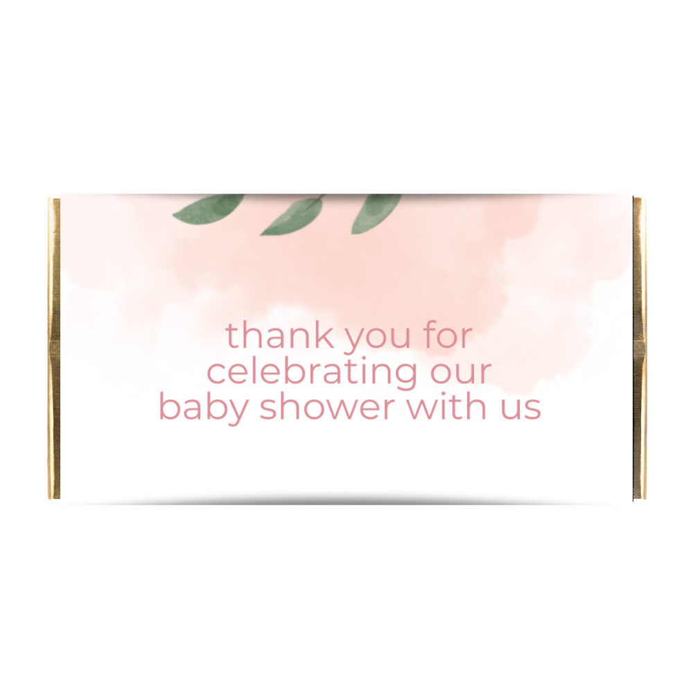 Pink Baby Shower 35g Chocolate Gift Bar