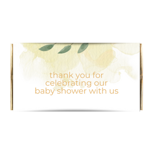 Yellow Baby Shower 35g Chocolate Gift Bar