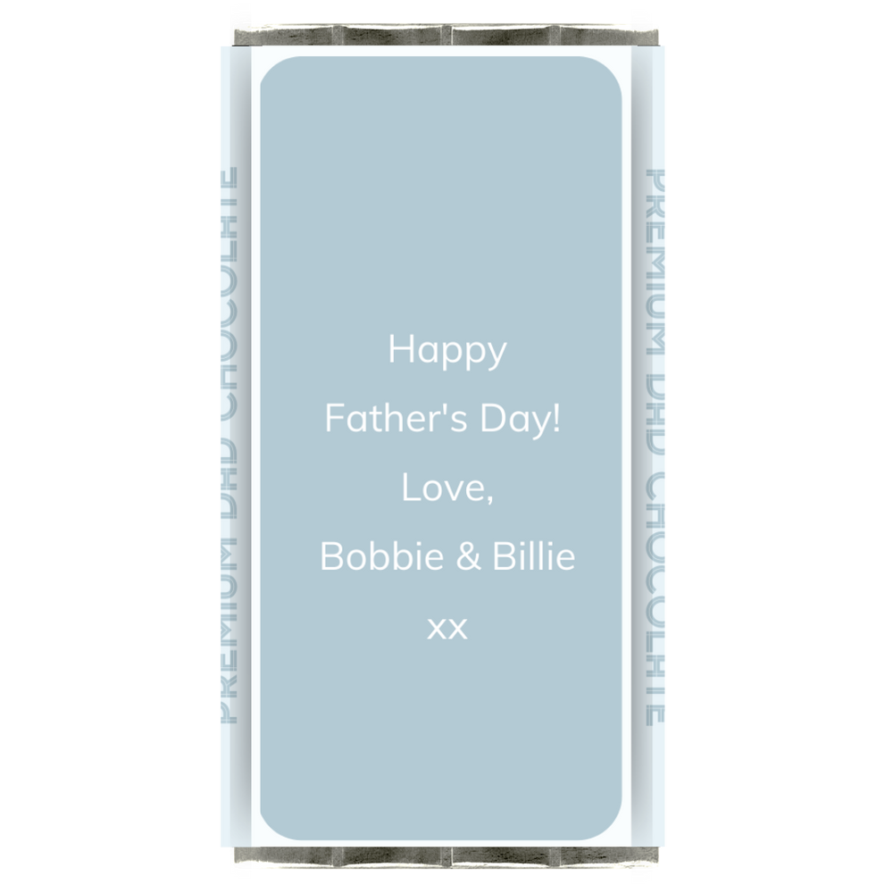 Happy Father's Day 200g Chocolate Block